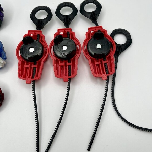 Authentic Hasbro Beyblade Burst Turbo Lot Phoenix, Valtryek, Luinor + Launchers - Picture 4 of 11